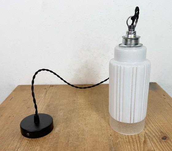 Image 1 of Vintage glazen plafondlamp, jaren 70