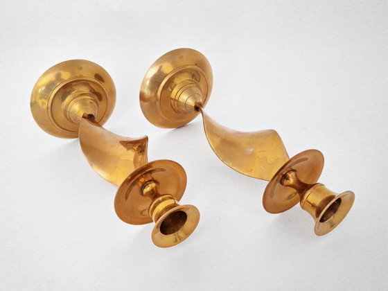 Candlestick Set Brass Copper – Candle holders, Metal (photo 7 of 8)