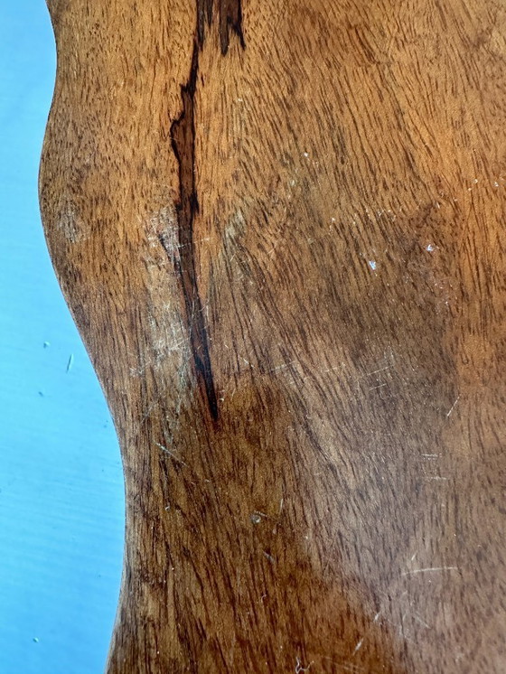 Image 1 of Pie de cuenco de madera de los años 70