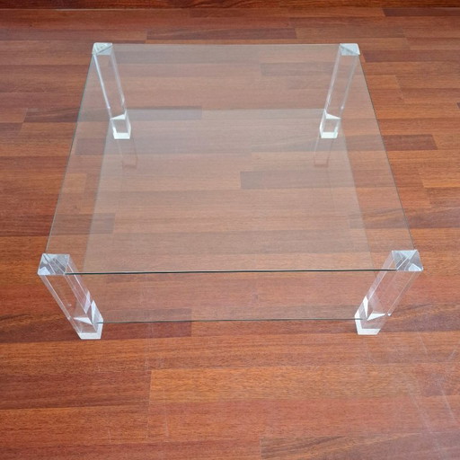Coffee Table - Glass and Plexiglas - Timeless Design
