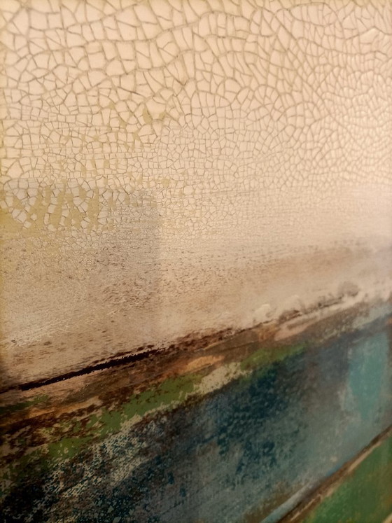 Abstract Handgeschilderd Schilderij – Kunst, Wood, Canvas (photo 2 of 6)