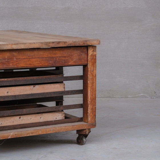 Image 1 of Antiek Engels Bakkers Werkblad of Keuken Eiland Tafel