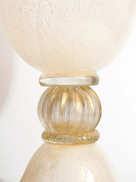 1950s Gilded Pulegoso Murano Glass Vase – Gold (photo 7 of 13)