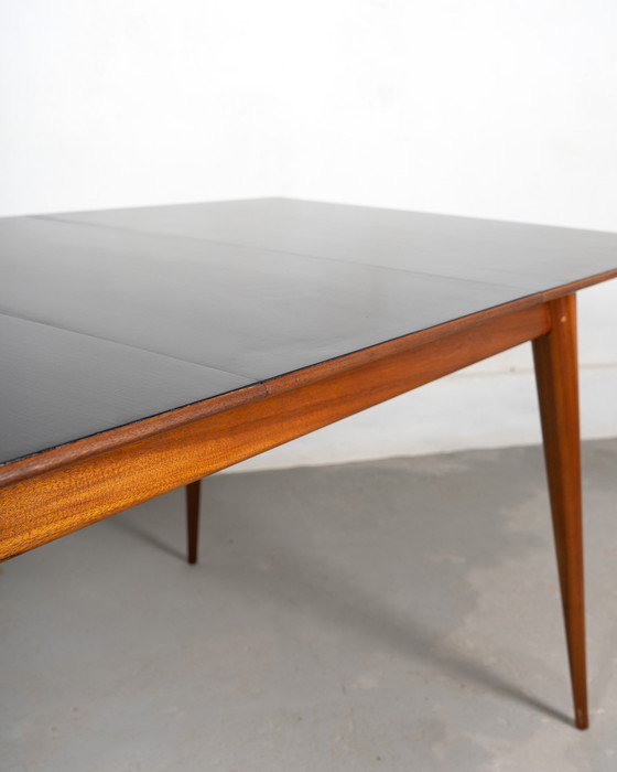 Image 1 of Mid Century Scandinavian Dining Table Made Of Teak