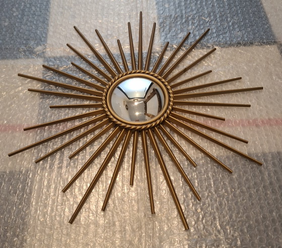 Image 1 of Espejo de sol de 39 cm. ¡Raro! Chaty Vallauris, firmado en 1960.