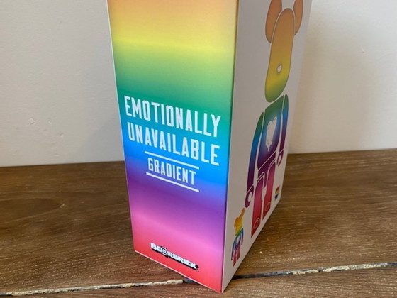 Image 1 of Bearbrick Emotionally Unavailable Gradient 400% + 100% Sold Out Medicom