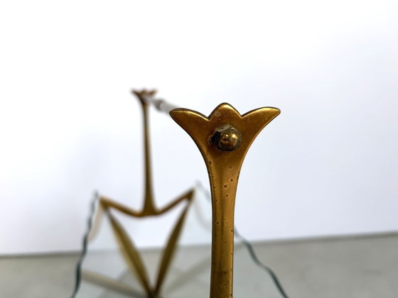 Revistero italiano, años 50 – Vidrio, Latón (photo 6 of 8)