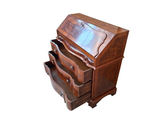 Image 1 of Eleganter Klappschreibtisch aus den 1950er Jahren – Original Mid-Century Modernismus