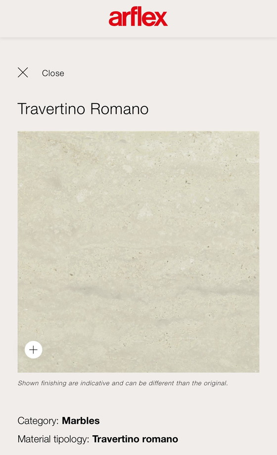 Image 1 of Arflex Arcolor 100cm travertino Romano LP 2025 € 5.218,-