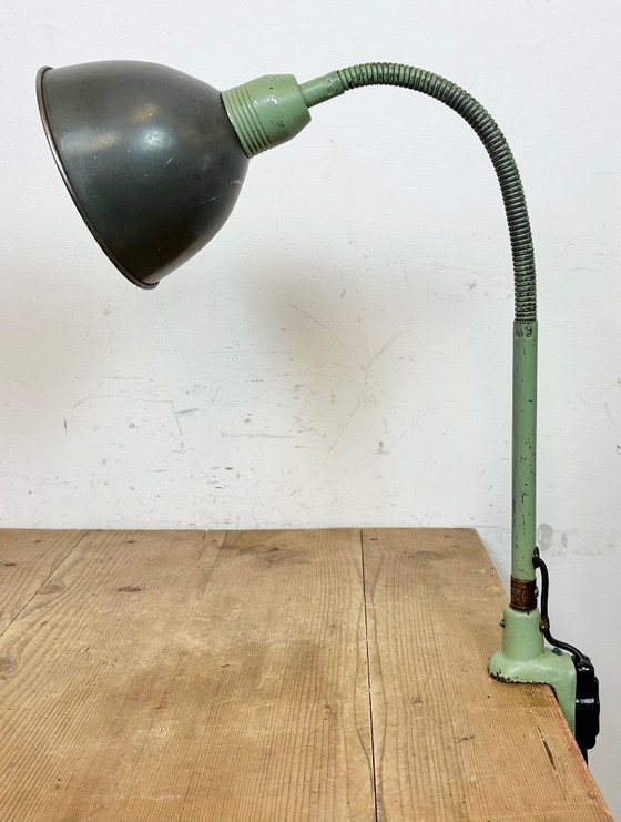 Image 1 of Industrial Gooseneck Table Lamp from Instala Děčín, 1960s