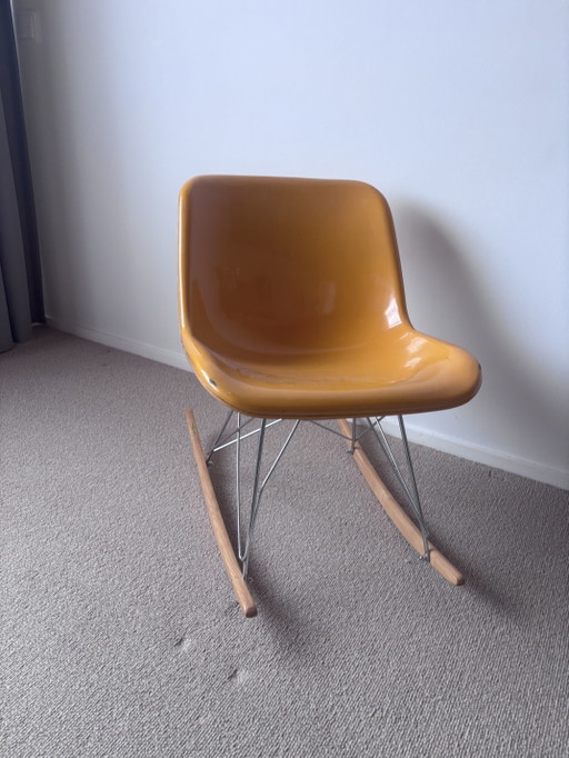 Sedia a dondolo vintage Houtoku/Artifort – schommelstoelen, Fiberglass