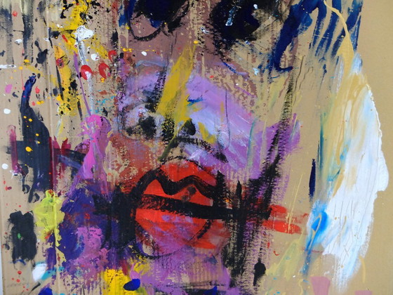 Image 1 of Victor Hasch (1945-2012) mixed technique on cardboard