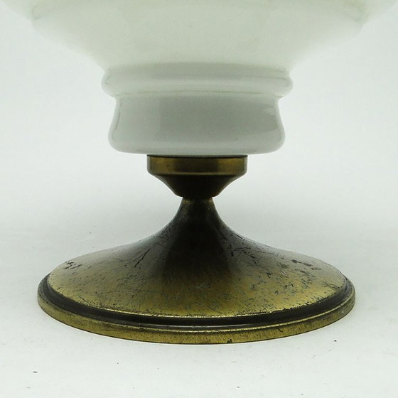 Lámpara colgante de mediados de siglo de Polam, década de 1970. – Lámparas colgantes, Glass, Metal (photo 10 of 16)