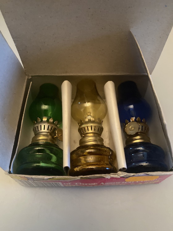 Image 1 of Set of 3 mini oil lamps