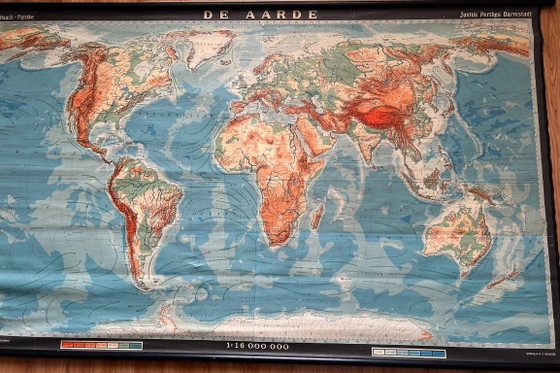 Carte Murale de la Terre – Justus Perthes, Décorations murales, Paper, Wood (photo 3 of 17)