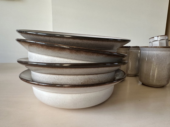 Image 1 of stoviglie vintage Ceramica De Driehoek Huizen - serie Amsterdam Grès