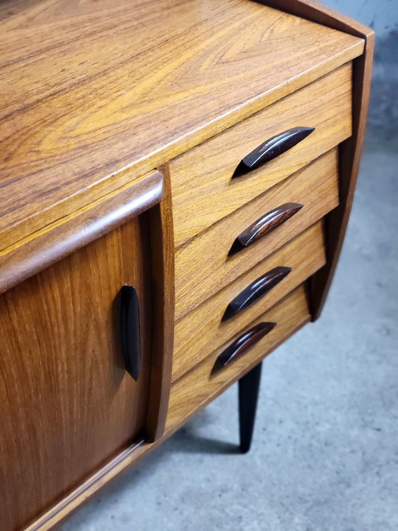 Image 1 of Vintage Swedish freestanding wall system with desk