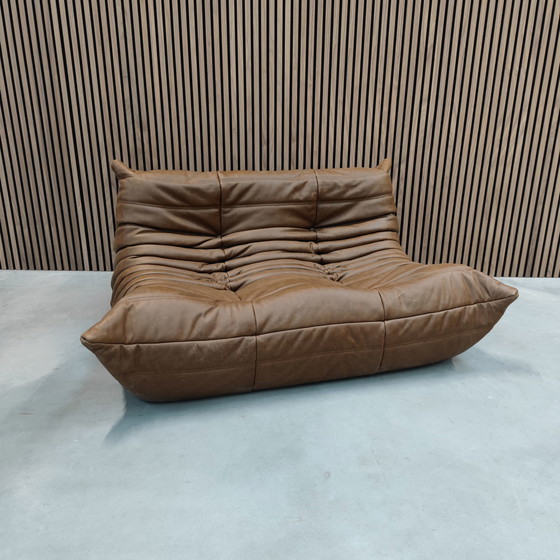 Image 1 of Ligne Roset Togo Set Mocca Leder