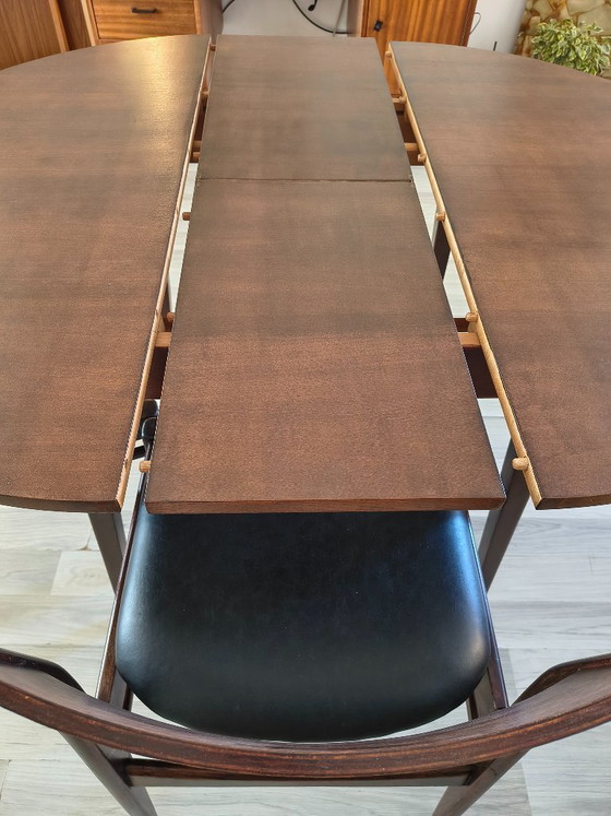 Image 1 of Vintage Round/Oval Danish Design Dining Table