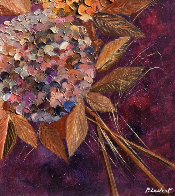 Hydrangeas – P. Ladent, Objets d'art, Canvas (photo 5 of 5)