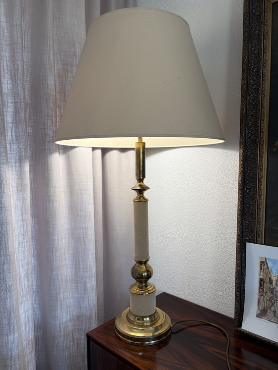 Image 1 of Lampada da tavolo alta vintage in rame