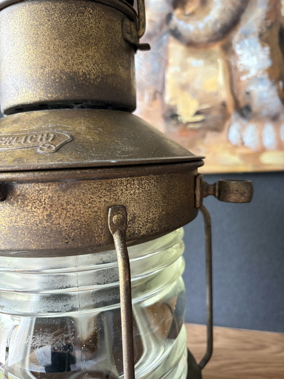 Lampada da nave antica/vintage (Ankerlicht) – Lampade a sospensione, Ottone (photo 6 of 11)