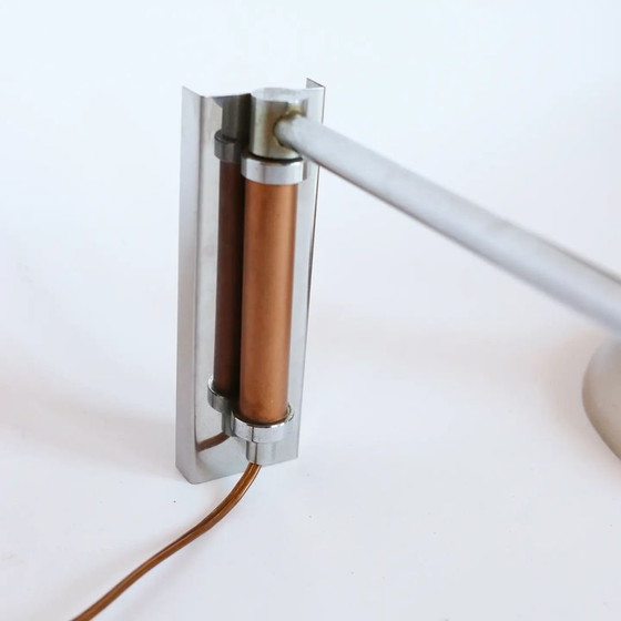 Image 1 of Lampada da parete vintage modello tromba cromata