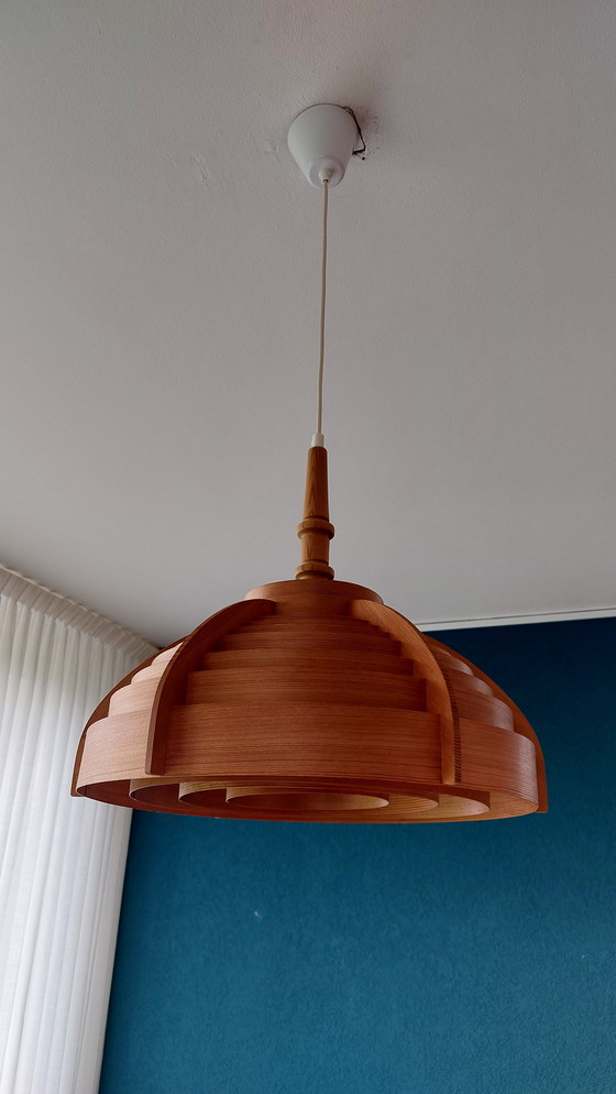 Image 1 of Vintage Lamella Pendant Lamp H.A. Jakobsson 1960's
