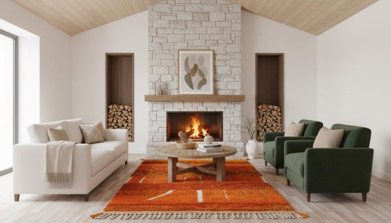 Image 1 of Tapis Marocain en Laine Naturelle 300cmx200cm