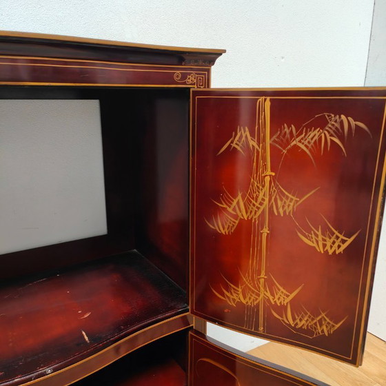 Image 1 of Vintage Chinese bridal cabinet sideboard Chinoiserie cabinet
