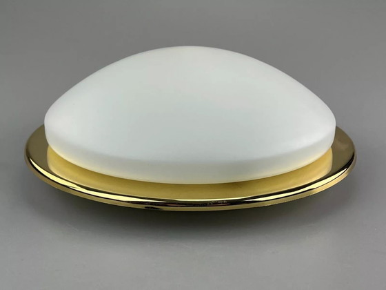 Image 1 of 60s 70s Hustadt lights Plafoniere ceiling lamp glass space age design