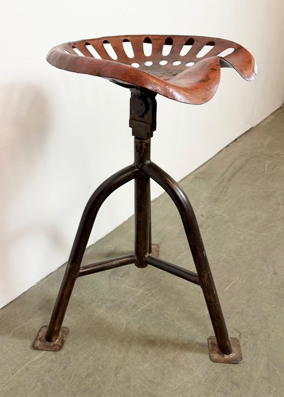 Image 1 of Vintage Industrial Swivel Chair, 1950s