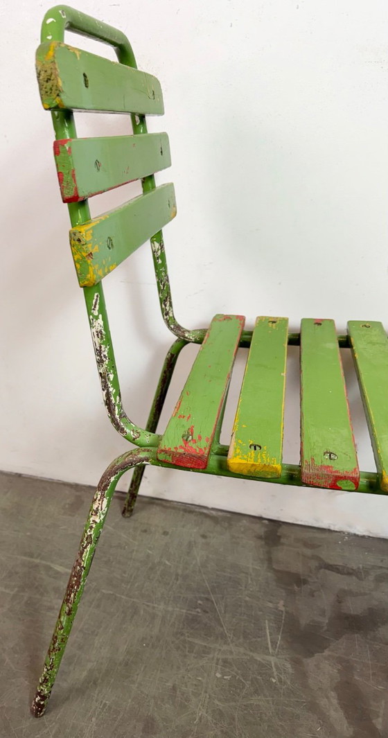 Image 1 of Vintage groene industriële stoel, jaren 60