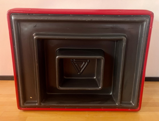 Throw-Away Willie Landels Zanotta rood Italië – Fauteuils, Plastic, Skai (photo 9 of 13)