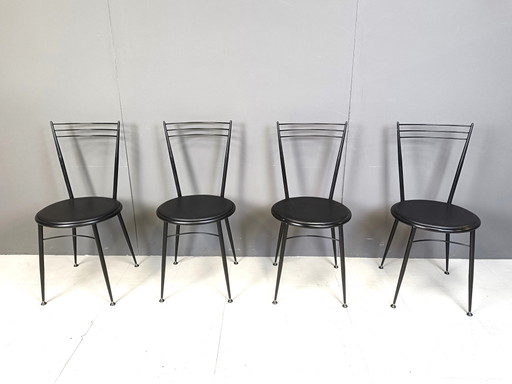 Chaises de salle à manger vintage de Calligaris, 1980S