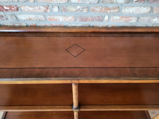 Image 1 of Mobile contenitore, divisorio o armadio a muro in legno di mogano