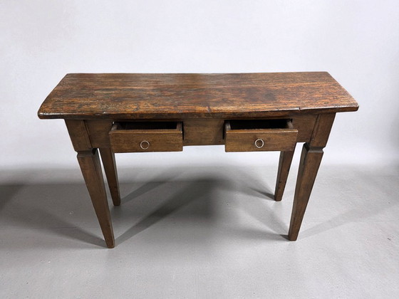 Image 1 of Tavolino laterale / consolle in autentico legno massello