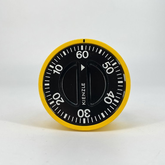 Image 1 of Vintage Kienzle eierwekker van 60 minuten | Geel en zwart | Ruimtevaarttijdperk / Mid-Century | Duitsland