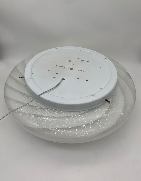 Image 1 of Murano glass ceiling light attributed to F3, restored, made in Italy, vintage