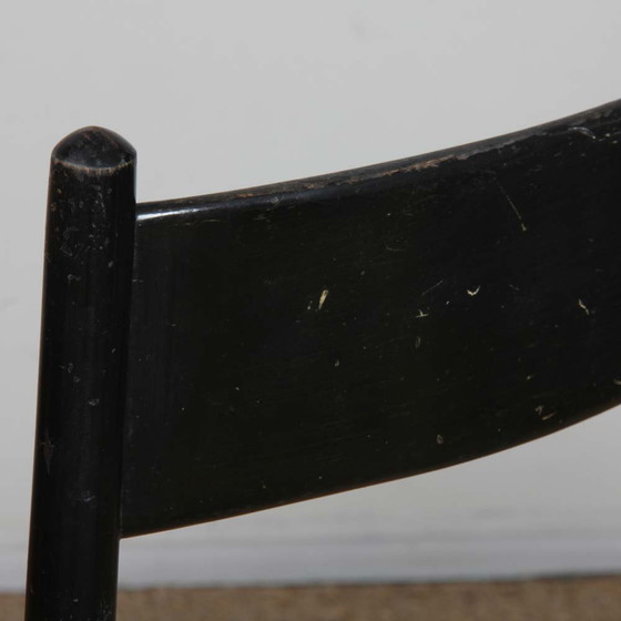 Image 1 of Suite of 4 Italian Wooden Chairs from the 1960s
