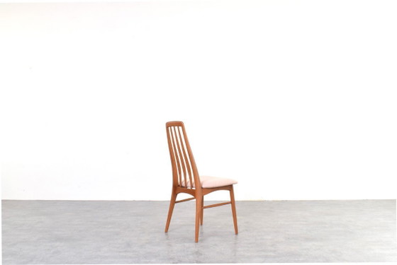 Image 1 of Sillas de comedor Mid-Century de teca y lana Eva de Niels Koefoed para Koefoed Hornslet, años 60. Juego de 4