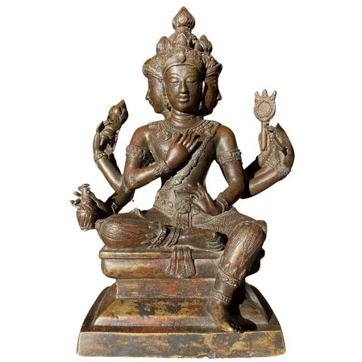 Brahma de bronce dorado Lote 162