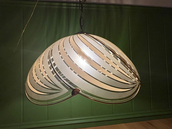 Image 1 of Plafonnier massif style Hollywood Regency