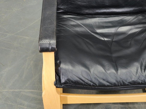 Image 1 of Een paar leren fauteuils van Åke Fribytter voor Nelo Kroken, jaren 60.