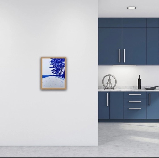 Image 1 of Acryl op 300g fabriano papier.  Formaat 40x30cm.