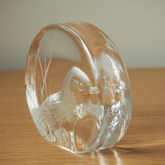 Image 1 of 1970S Royal Krona Bird Paperweight Or Glass Decor