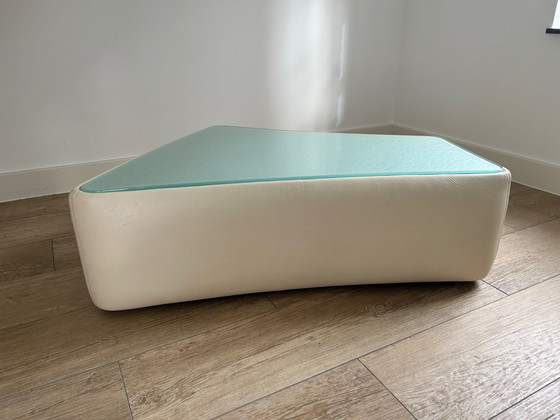 Image 1 of Mesa de centro Leolux modelo Archipel cuero/vidrio