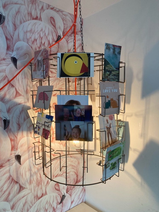 Image 1 of Lampe pendante Porte-cartes vintage