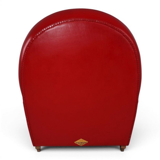 Poltrona Frau Vanity Fair leren fauteuil van Renzo Frau, 1990