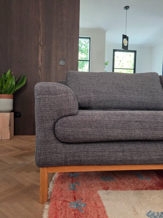 Sofacompany – Canapé 3 places gris avec repose-pieds – Sofa Company, Canapés 3 places, Wood, Cotton (photo 5 of 7)